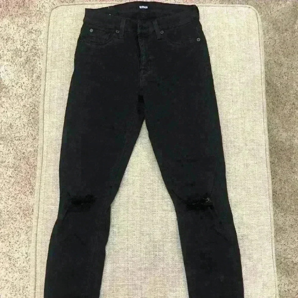 NWOT Hudson Skinny Jeans with Knee Rips - Picture 4 of 8